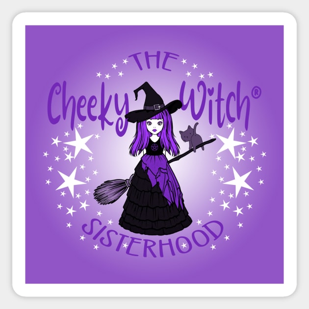Purple Cheeky Witch® Sisterhood Sticker by Cheeky Witch